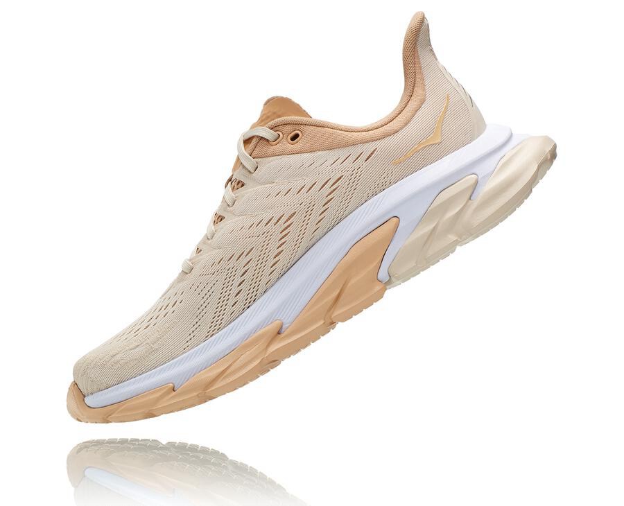 Hoka Australia One One Clifton Edge - Mens Running Shoes Beige - NZEJD-1295